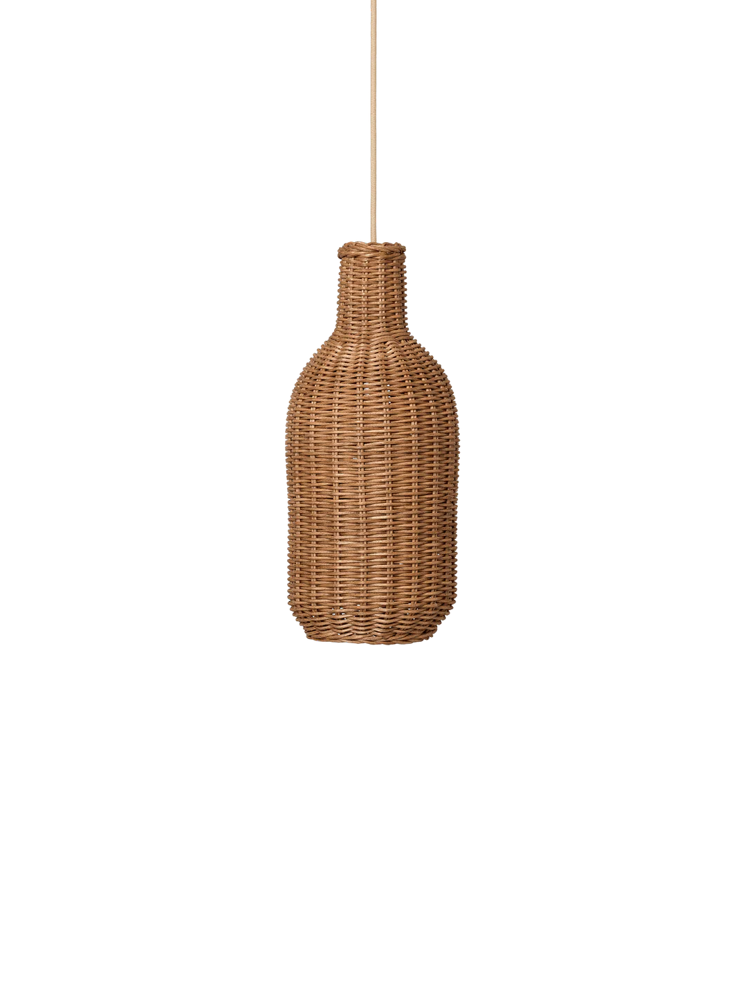 Braided Lampshade Bottle Natural Ferm LIVING Copenhagen Hus